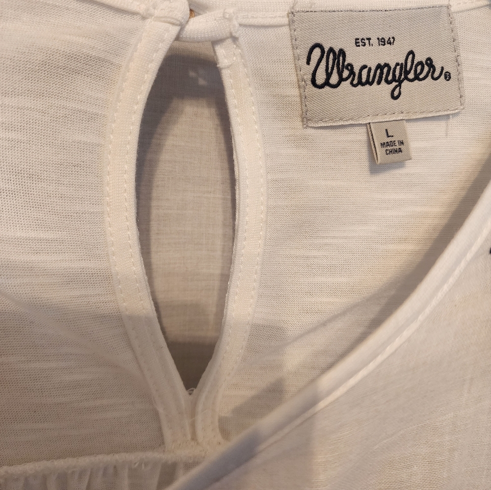 NWOT Ladies Boho Wrangler Top L - Picture 3 of 7